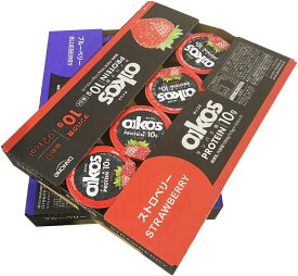 冷蔵【オイコス2種セット】オイコスストロベリー12個&ブルーベリー12個