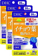 【3個セット】DHC イチョウ葉脳内α 20日分×3個