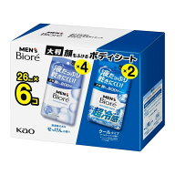 メンズビオレ 顔もふけるボディシート 26枚×6パック