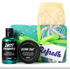 送料無料！LUSH ラッシュ Refresh ボヘミアンソープ＆Dirty スプリング ウォッシュシャワージェル＆ヴィーナス誕生のセットギフト ショッパー同梱