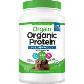 コストコ　大人気商品　ベストセラー　ORGAIN Orgain Organic Protein Plant-Based Powder, オーガニック プロテイン クリーミーチョコレートファッジ 1242g チョコレート オルゲイン　送料無料