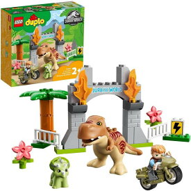 レゴ(LEGO) 10939 デュプロ T-レックスとトリケラトプスの大だっそう 恐竜 男の子 女の子 2歳以上 送料無料