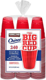 目玉価格　カークランド 使い捨てカップ レッド 532ml ×240個入　マルチカップ プラスティック 1193444　Kirkland
