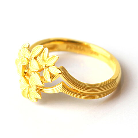 Pure Gold 24K Ring Flower Flower Ring Ladies Women Yellow Gold Present Birthday Gift 24 Gold Jewelry Accessories Brand Prima Gold PRIMAGOLD K24 Free Shipping