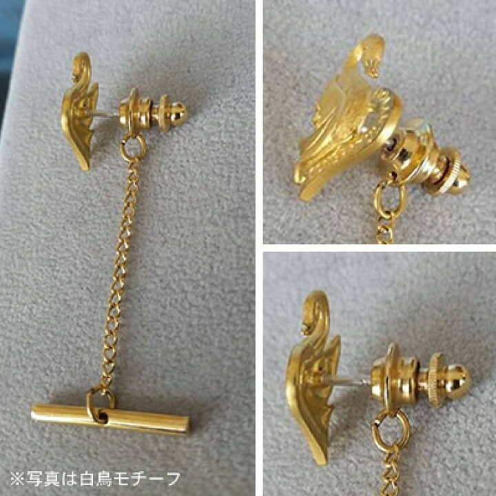 楽天市場】純金 24K タイタック ネクタイピン バタフライ 蝶 メンズ  