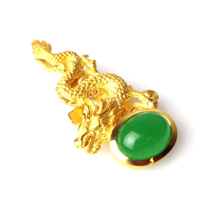 楽天市場】【希少なヒスイ石1点入荷】24K 純金 ヒスイ 翡翠 龍  