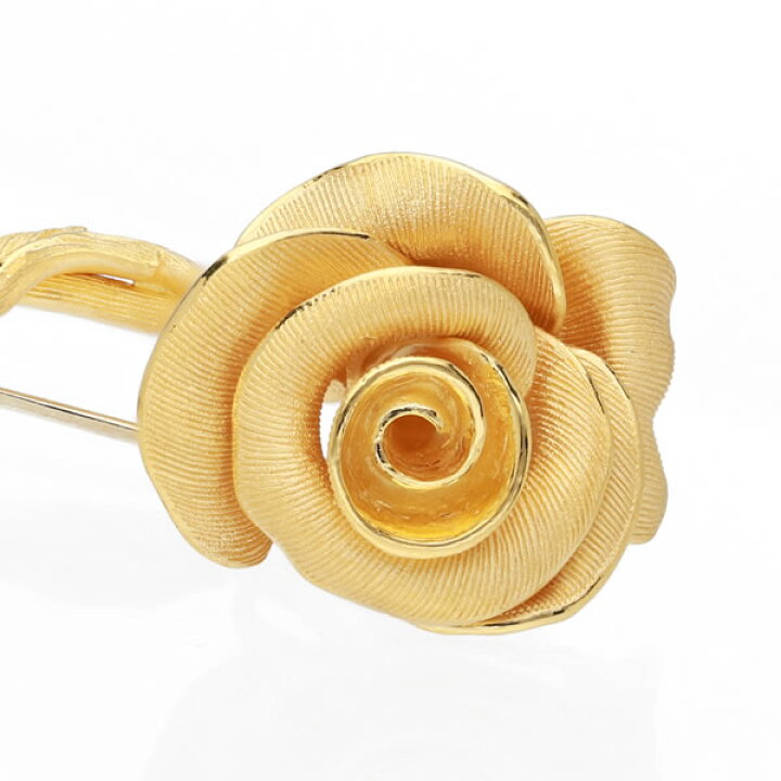 楽天市場】【5月の花】薔薇 24K 純金 バラ ブローチ レディース 女性 