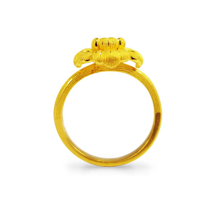 楽天市場】純金 24K 指輪 リング レディース 女性 イエローゴールド 