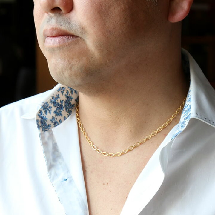 楽天市場】純金 24K メンズネックレス アズキチェーン 小豆チェーン  