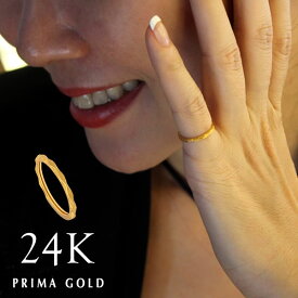 純金 ピンキーリング 24金 ダイヤカット レディース 1号〜5号 PRIMAGOLD プリマゴールド 指輪 プレゼント 即日発送 送料無料【ロングセラー】