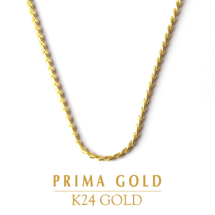 楽天市場】24K 純金 ネックレス レディース ネックレスチェーン 女性  