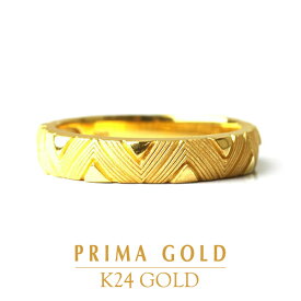 24K 純金 幾何学模様 リング 指輪 24金 K24 ゴールド エレガント レディース プレゼント 贈り物 女性 PRIMAGOLD プリマゴールド ジュエリー アクセサリー ブランド 送料無料