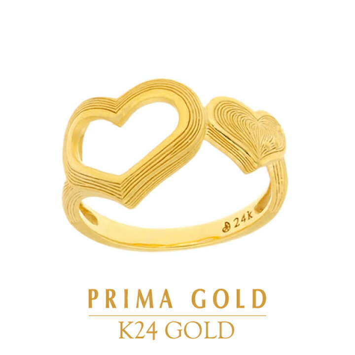 楽天市場 24k 純金 ハート ピンキーリング 小指 指輪 24金 K24 ゴールド エレガント レディース プレゼント 贈り物 女性 Primagold プリマゴールド ジュエリー アクセサリー ブランド 送料無料 純金primagoldオフィシャル店