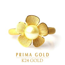 楽天市場】24金 リング（モチーフ花）（レディースジュエリー 