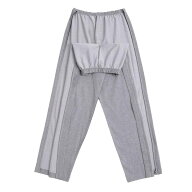[COZENTA] 介護 ズボン ファスナー フルオープン 高齢者 (メンズ グレー L)