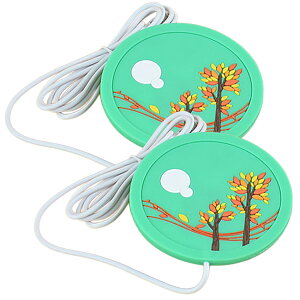 CAWKAY �J�b�v�R�[�X�^�[ 2�Z�b�g �h�����N�E�H�[�}�[ USB���d�� �ۉ� �I�t�B�X �f�X�N �ƒ� ���r���O ��� �q�� �v���[���g