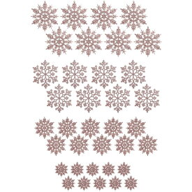 [FUPUTWO] クリスマスツリー オーナメント スノーフレーク 雪の結晶 飾り付け 装飾 セット