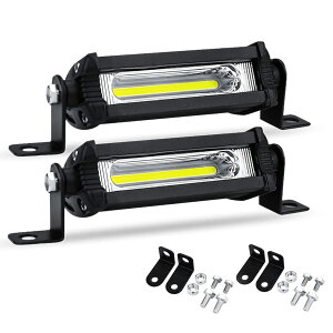 TIGRE BLANC 4�C���` LED ���[�N���C�g 18W �ėp ���C�g�o�[ ��Ɠ� �t�H�O�����v �f�C���C�g �l�� 12V 24V 10.5cm
