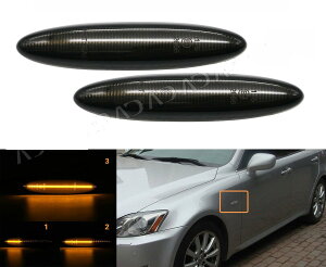 hotimp TOYOTA �g���^ LEXUS ���N�T�X ����Č��� �N���E�� 180�n �}�[�NX IS GS SC �V�[�P���V���� LED �T�C�h�E�C���J�[ �T�C�h�}�[�J�[ �X���[�N�����Y
