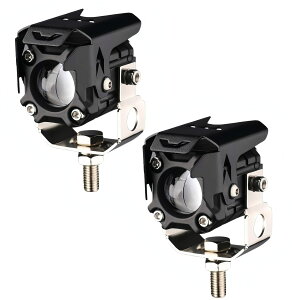 bubulu 20W �t�H�O�����v �o�C�N ��Ɠ� �~�j�����` 2�F�ؑ� led��Ɠ� �����P�x IP67�h�� 12V/24V�ėp 2�Z�b�g �u���b�N