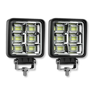Lezalic LED ���[�N���C�g 144w 12v-24v 3000 ���[���� 2�� ���� �X�e�[�t�� �X�|�b�g���C�g ��Ɠ� �H���� �⏕�� ������ �f�C���C�g �p�x���� �_���v �g���b�N �ėp
