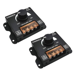 ideamall ������ �X�C�b�` ���� �R���g���[���[ �{�����[���� �f�B�}�[ 12V 24V 30A 2�Z�b�g