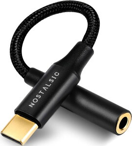 NOSTALSIC USB C �� 3.5 mm �C���z���W���b�N�ϊ� �I�[�f�B�I�A�_�v�^ DAC���� 24bit/96KHz�Ή� �n�C���]���� TRRS/4�� �i�C�����҂� ���ʒ���/�ʘb/���y�Ή� iPhone15 16 �V���[�Y/iPad Pro/