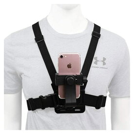 MaT store スマホ チェストマウント カメラホルダー 旅行 アウトドア 山登り ハーネス
