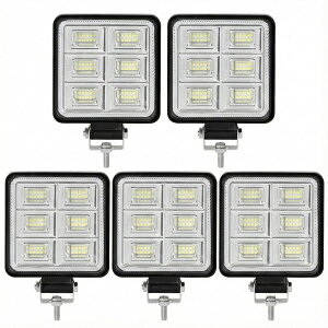 LED���[�N���C�g 144W LED��Ɠ� 12V 24V 6000k �ėp �L�p LED������ �⏕�� �D�� �g���b�N��Ɠ� �p�x���� 5�� WK18