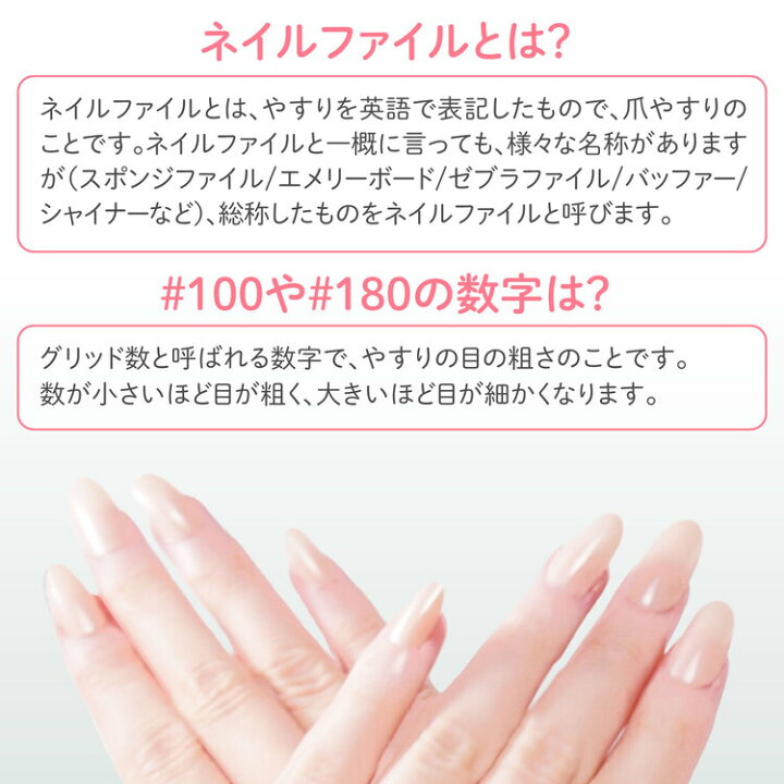 ネイルファイル 25本 爪やすり ネイルケア OPI 100 180 FILE 手入れ用具