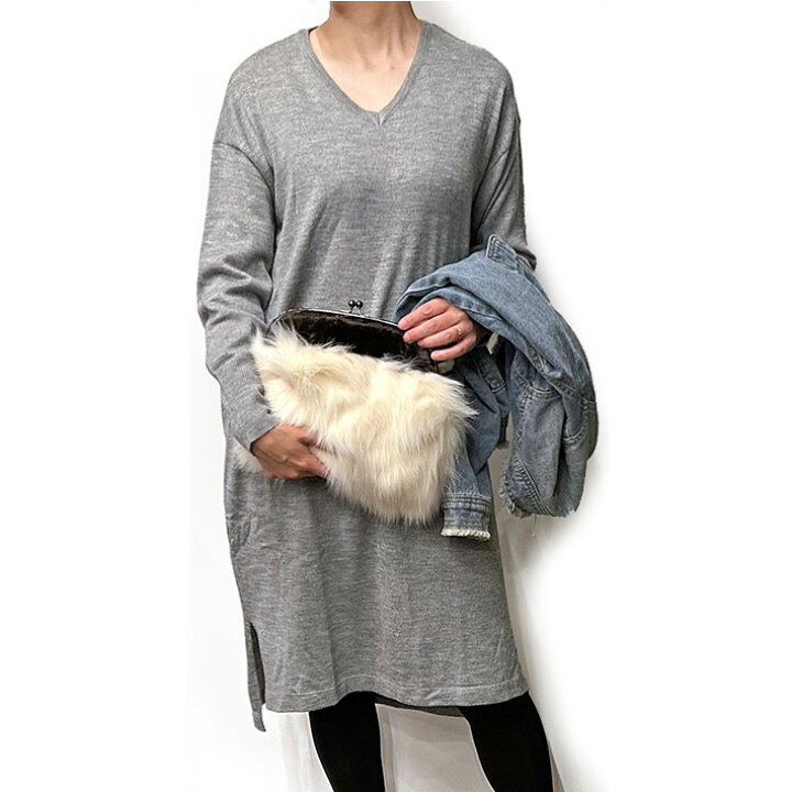 楽天市場】フォックス ミンク がま口 ショルダーバッグ ファーバッグ  