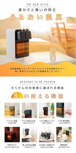 足元暖房 セラミックヒーター 小型 ヒーター 自動首振り 加湿ヒーター 電気ファンヒーター 加湿器