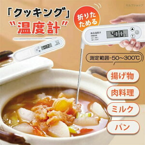 低温調理 揚げ物 キャンプ アウトドア コンパクト キッチン 折りたたみ 水温計 調理温度計 クッキング デジタル温度計 調理 度計