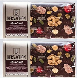 ベルナシオン(Bernachon) タブレット マンディアン約150g TABLETTES Mendiant チョコレート DARK MENDIANTS2枚