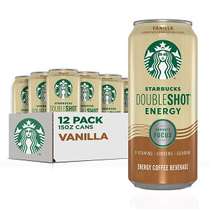 X^[obNX _uVbg GiW[ GXvb\ R[q[ oj425ml12{Starbucks Doubleshot Energy Espresso Coffee, Vanilla, 15 oz Cans (12 Pack) (Packaging May Vary)