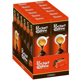 FERRERO　フェレロ　ポケットコーヒー Pocket Coffee チョコレート5個入り×12箱セット