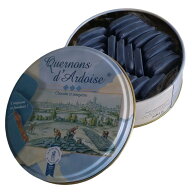 【缶200g 約25〜27枚】「ホワイトデー ギフト 」ケルノン ダルドワーズ 青いチョコレート ラウンド缶200g…