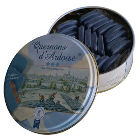 【缶200g 約25〜27枚】「ホワイトデー ギフト 」ケルノン ダルドワーズ 青いチョコレート ラウンド缶200g (約25〜27枚) Quernons/Bote ronde vintage 200G Happy Easter イースター