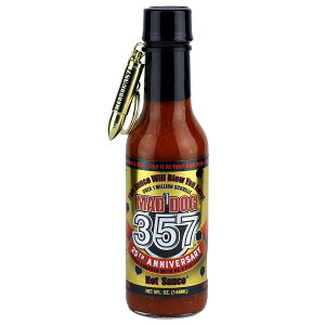 Mad Dog �Ѓ}�b�h�h�b�O357 No. 9�v���g�j�E���h���̃X�R���B���l(�X�R�r���l)100���ۏ�/148g1�{Mad Dog 357 Gold Edition Hot Sauce, Over 1 Million Scoville, Carolina Reaper, Scorpion & Ghost Peppers, Enhanced with No. 9 Plutonium P