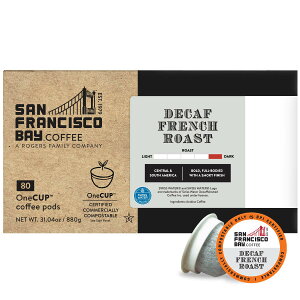 �u������80����vSAN FRANCISCO BAY�� �t�����`���[�X�g�J�t�F�C�������A�L���[���O�R�[�q�[DECAF French Roast�@K Cup80 ��
