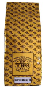 �V���K�|�[���̍����g��TWG SINGAPORE BREAKFAST TEA �ܓ��蒃�t500g�@�V���K�|�[���u���b�N�t�@�[�X�g