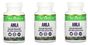 u3{ZbgvParadise Herbs VR I[KjbN A Tvg 60x3{ A ʎGLX1250mgz Paradise Herbs, Amla, 60 Vegetarian Capsules×3 A A}N Paradise Herbs