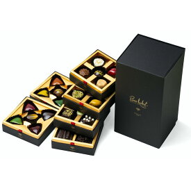 「 2026 バレンタイン ホワイトデー ギフト」ピエール・ルドン氏 グランシャトー オペラ チョコレート6段 新作から定番のショコラまでこだわりの27種(35個)がアソート手提げ袋付き