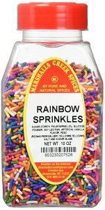 �}�[�V���� �N���[�N �R�b�V���[ �X�p�C�X �X�v�����N�� ���C���{�[10�I���X 283g Marshalls Creek Kosher Spices SPRINKLES RAINBOW 10 oz