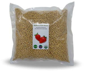Soybeans, 5 Pounds Whole, USDA Certified Organic, Non-GMO Bulk, Product of USA, Mulberry Lane Farms }x[[t@[Y  L@_͔| 哤 2.267kg