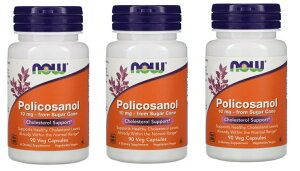 �u������3�{�Z�b�g�vNOW�@�|���R�T�m�[��(10mg)�@100%�V�R�@90�J�v�Z��×3�{�@�T�v�������gNOW Foods, Policosanol, 10 mg, 90 Veg Capsules×3