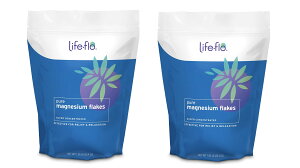 u2܃ZbgvLIFE-FLOЁ@sA}OlVEt[N }OlVE@1.65|h (26.4 oz)×2 Life-Flo Pure Magnesium Flakes | Magnesium Chloride Brine from Zechstein Seabed | For Relaxing & Rejuvenating B