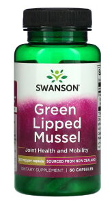 SwansonЃ~hCKC ΃CL GMCKC 1500mgz60TvgSwanson, Green Lipped Mussel, 500 mg, 60 Capsules