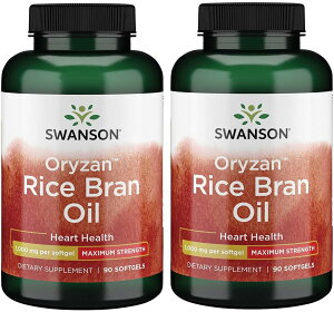 u2{ZbgvSwanson OryzanK}IUm[Ė 11,000mgz Tvg 90×2{ Swanson Maximum Strength Rice Bran Oil Oryzan 1000 Milligrams 90 Sgels (2 Pack)