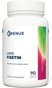 RENUE �� ���|�\�[�� �t�B�Z�`�� �T�v�������g 1��������150mg 90������RENUE Liposomal Fisetin Senolytic Supplement 150 mg - Bioavailable Formula for Increased Absorption 90